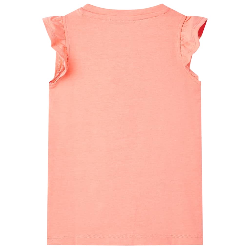Vidaxl Child's Shirt 104 Neonkoraal