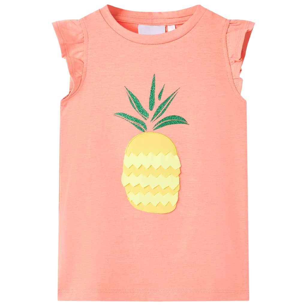 Vidaxl Child's Shirt 140 Neon Koraal