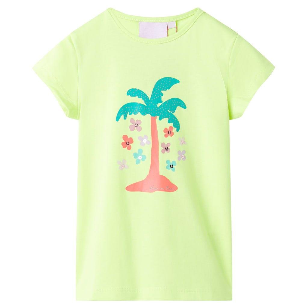 Vidaxl Child's Shirt 104 Fluorescent jaune