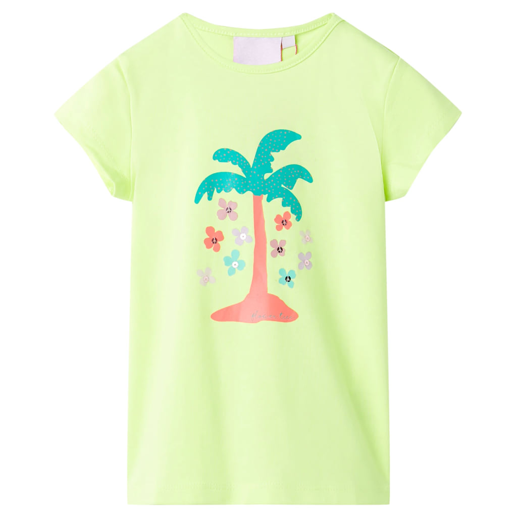 Vidaxl Child's Shirt 128 Fluorescent Jaune