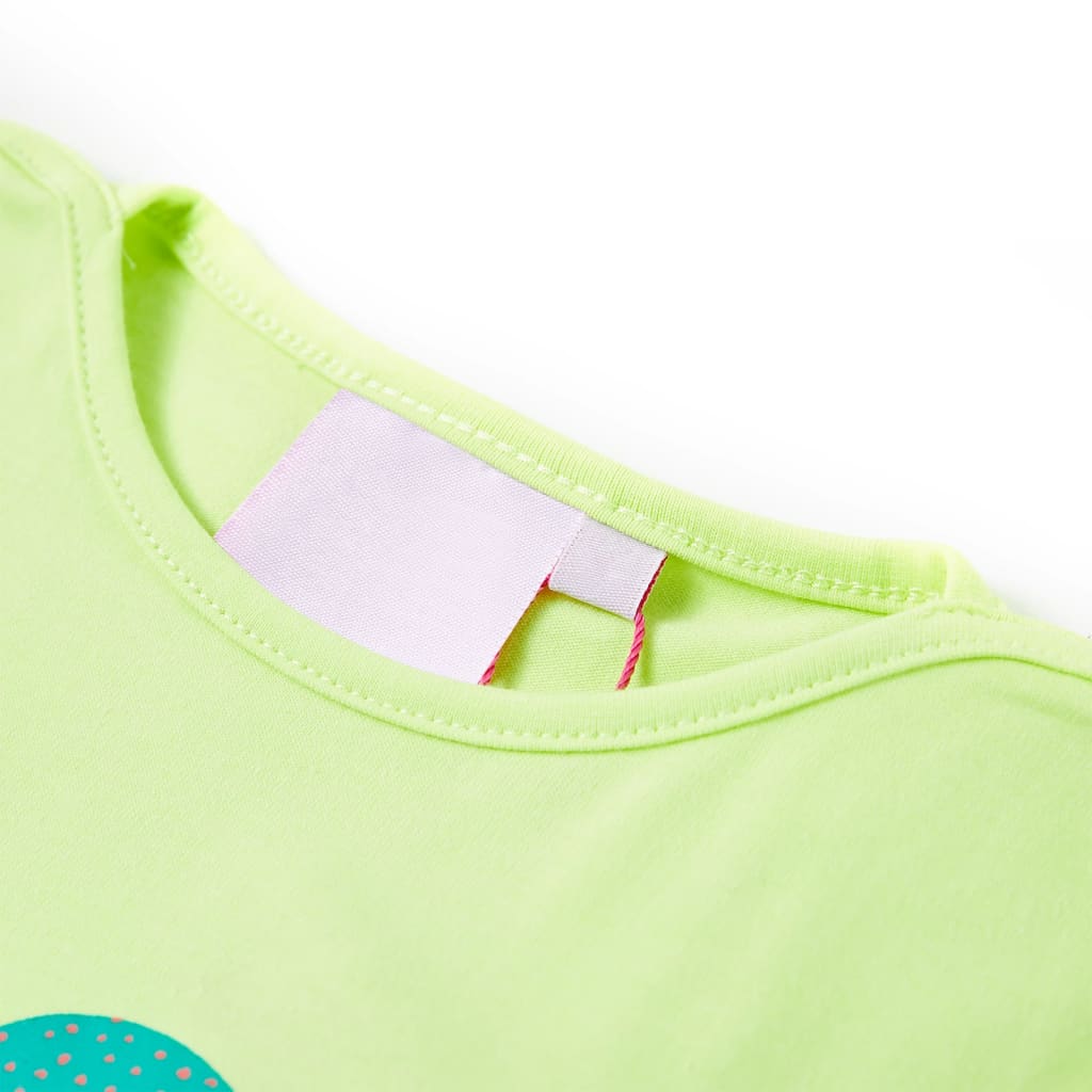 Vidaxl Child's Shirt 128 Fluorescent Jaune