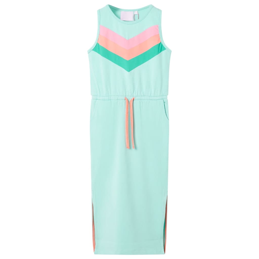 Vidaxl Robe pour enfants avec cordon de cordon 140 Light Mint
