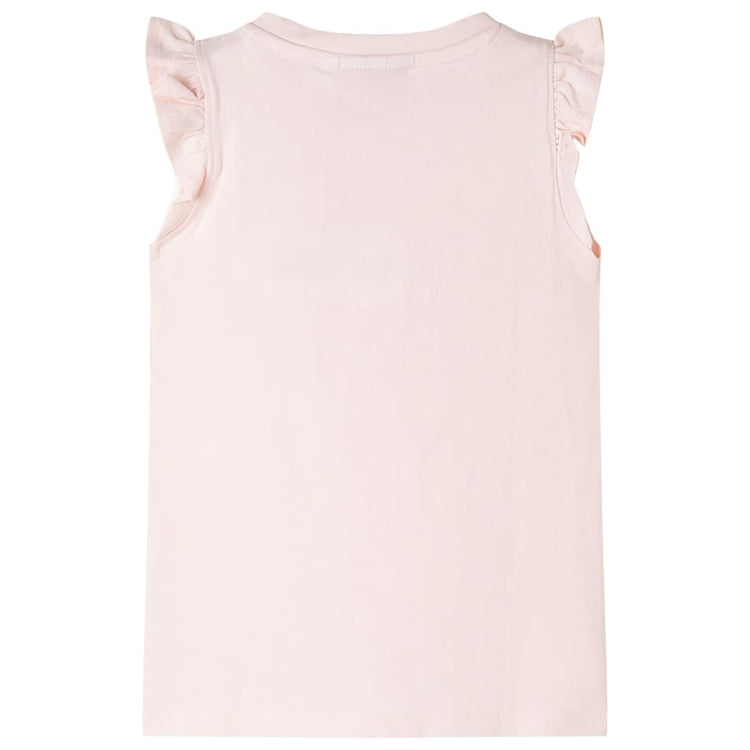 Vidaxl Child's Shirt avec des volants sur les manches 92 rose doux