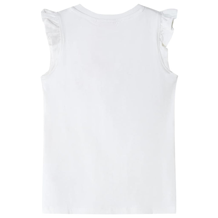 Vidaxl Child's Shirt avec des volants sur les manches 92 Ecru