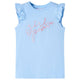 Vidaxl Child's Shirt avec volants sur les manches 104 bleu clair