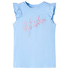 Vidaxl Child's Shirt avec volants sur les manches 128 bleu clair
