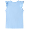 Vidaxl Child's Shirt avec des volants sur les manches 140 bleu clair