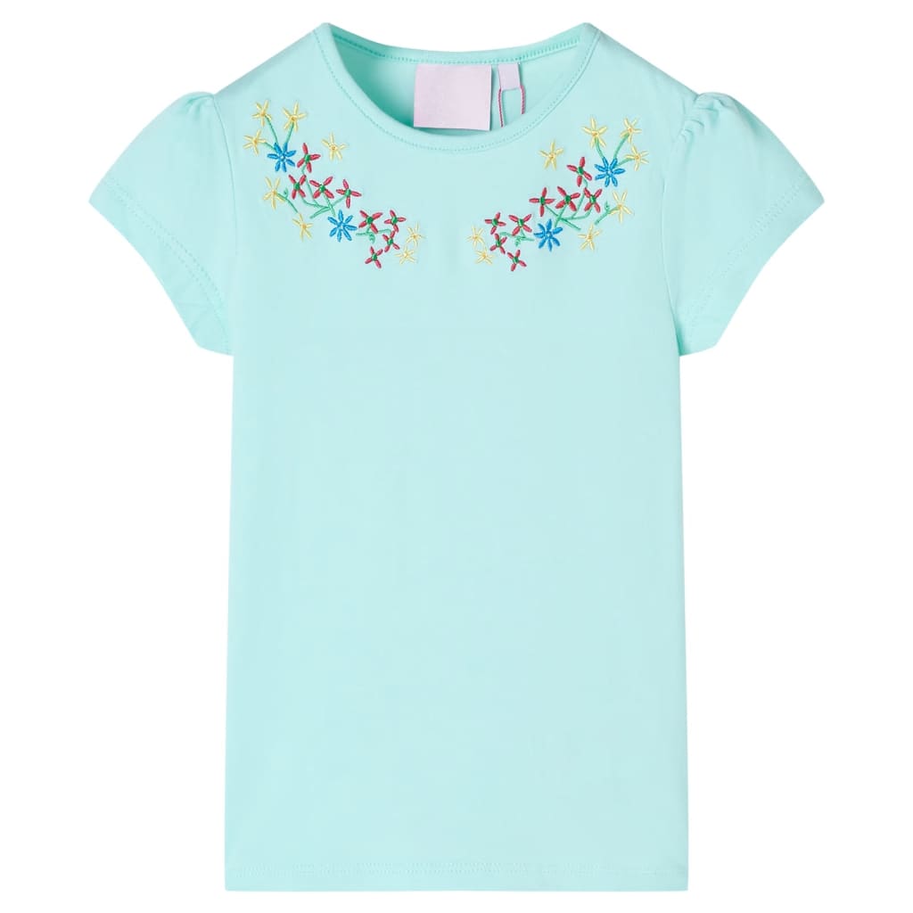 Vidaxl Child's Shirt 116 Light Sea Blue