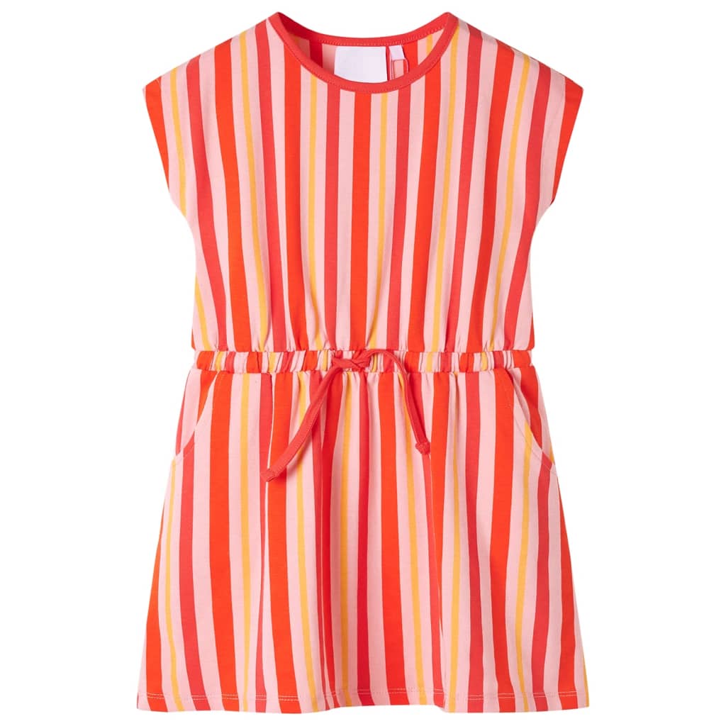 Vidaxl Robe pour enfants avec cordon 92 rose et rouge
