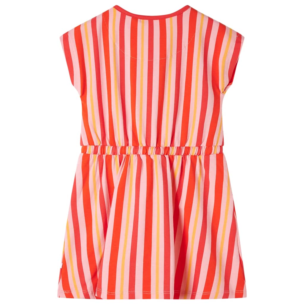 Vidaxl Robe pour enfants avec cordon 92 rose et rouge