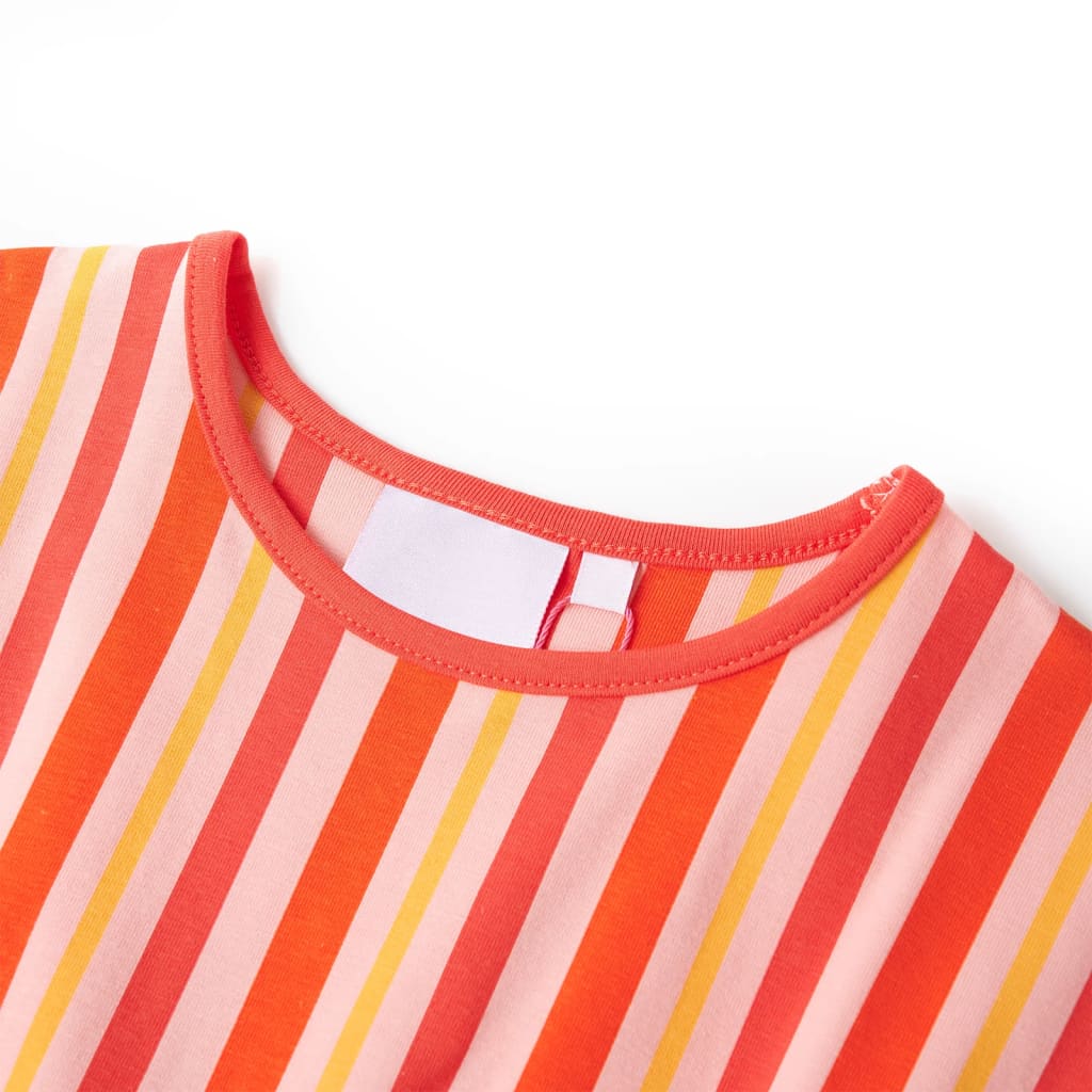 Vidaxl Robe pour enfants avec cordon 140 rose et rouge