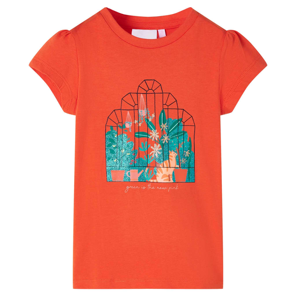 Vidaxl Child's Shirt 128 Donkeroranje