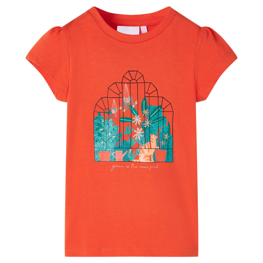 Vidaxl Child's Shirt 140 Donkeroranje