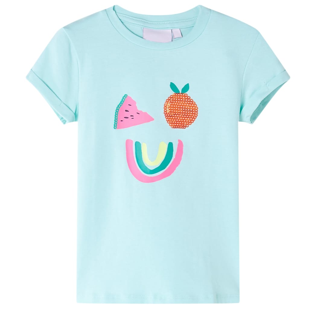 Vidaxl Child's Shirt 92 Light Sea Blue