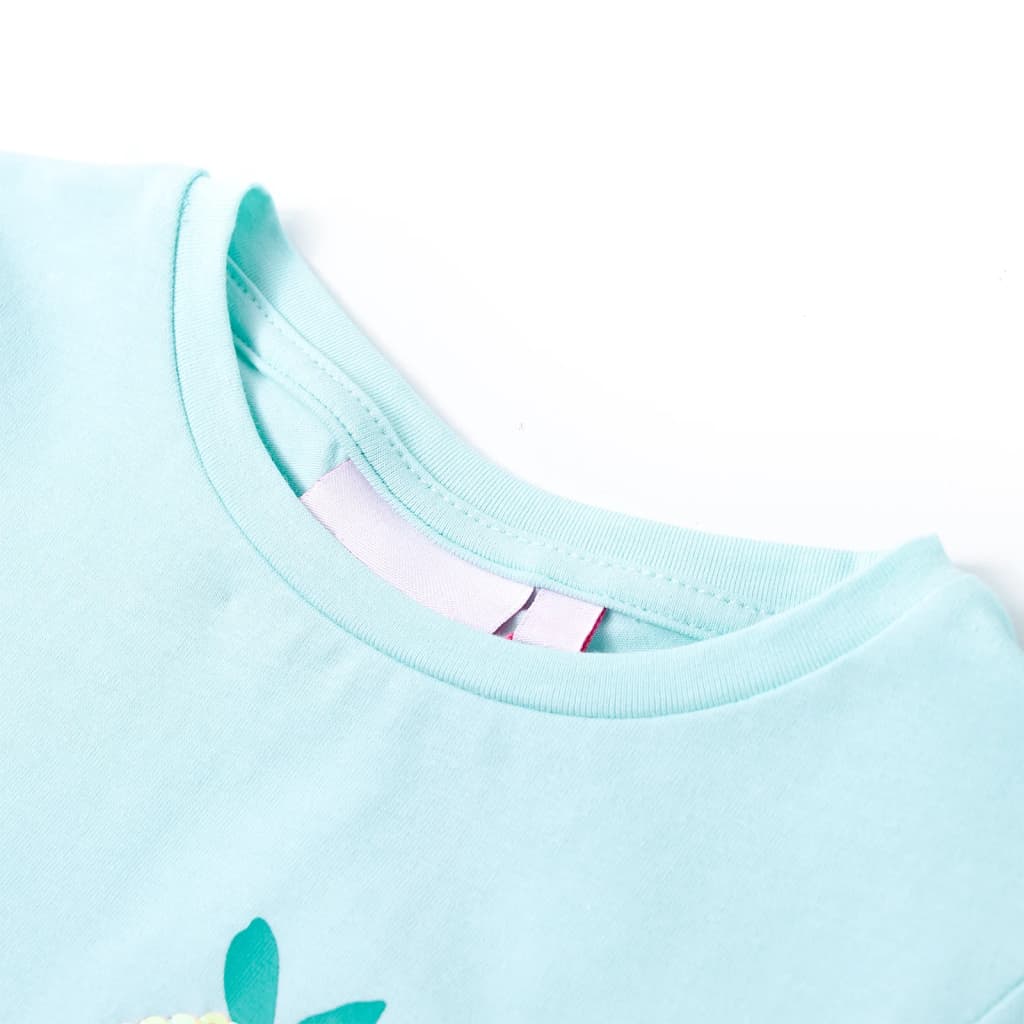 Vidaxl Child's Shirt 92 Light Sea Blue