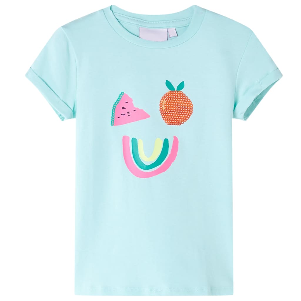 Vidaxl Child's Shirt 104 Light Sea Blue