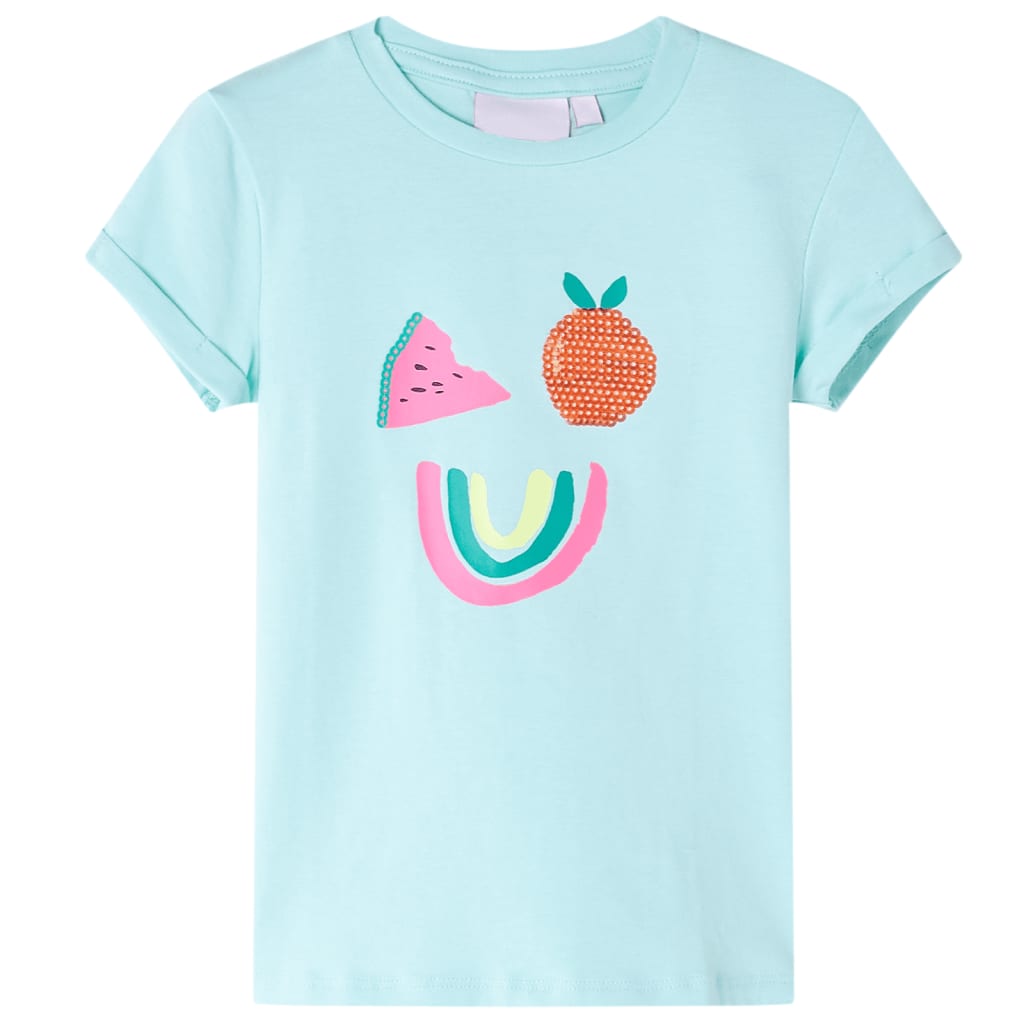 Vidaxl Child's Shirt 140 Light Sea Blue