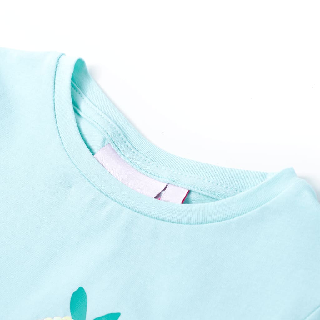Vidaxl Child's Shirt 140 Light Sea Blue