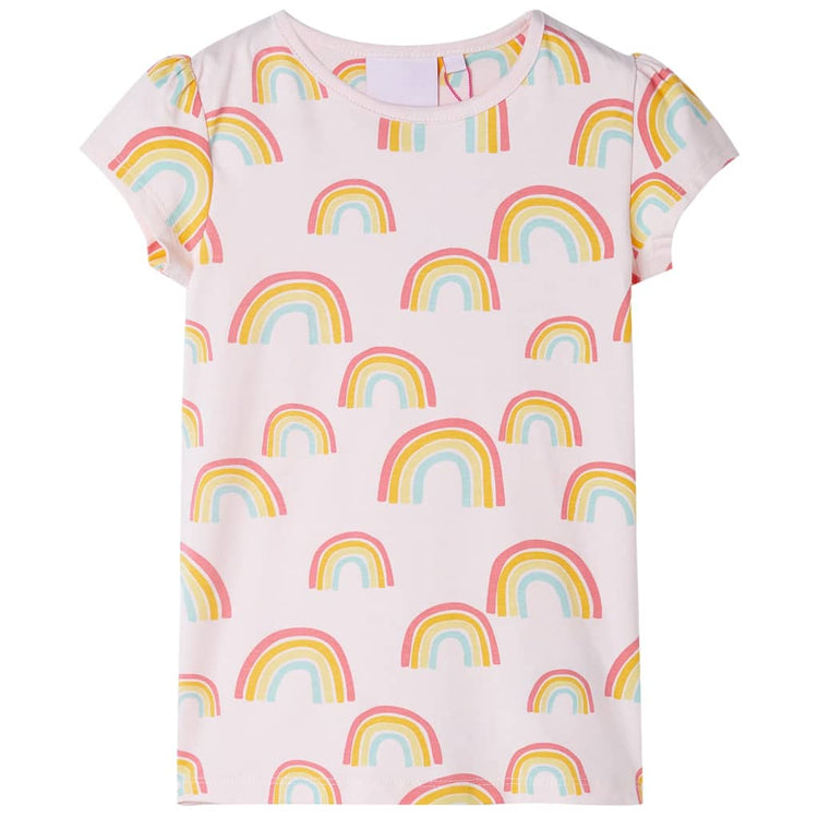 Vidaxl Pyjama pour enfants avec des manches courtes 92 rose doux