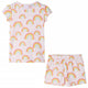 Pajamas pour enfants Vidaxl avec des manches courtes 104 rose doux