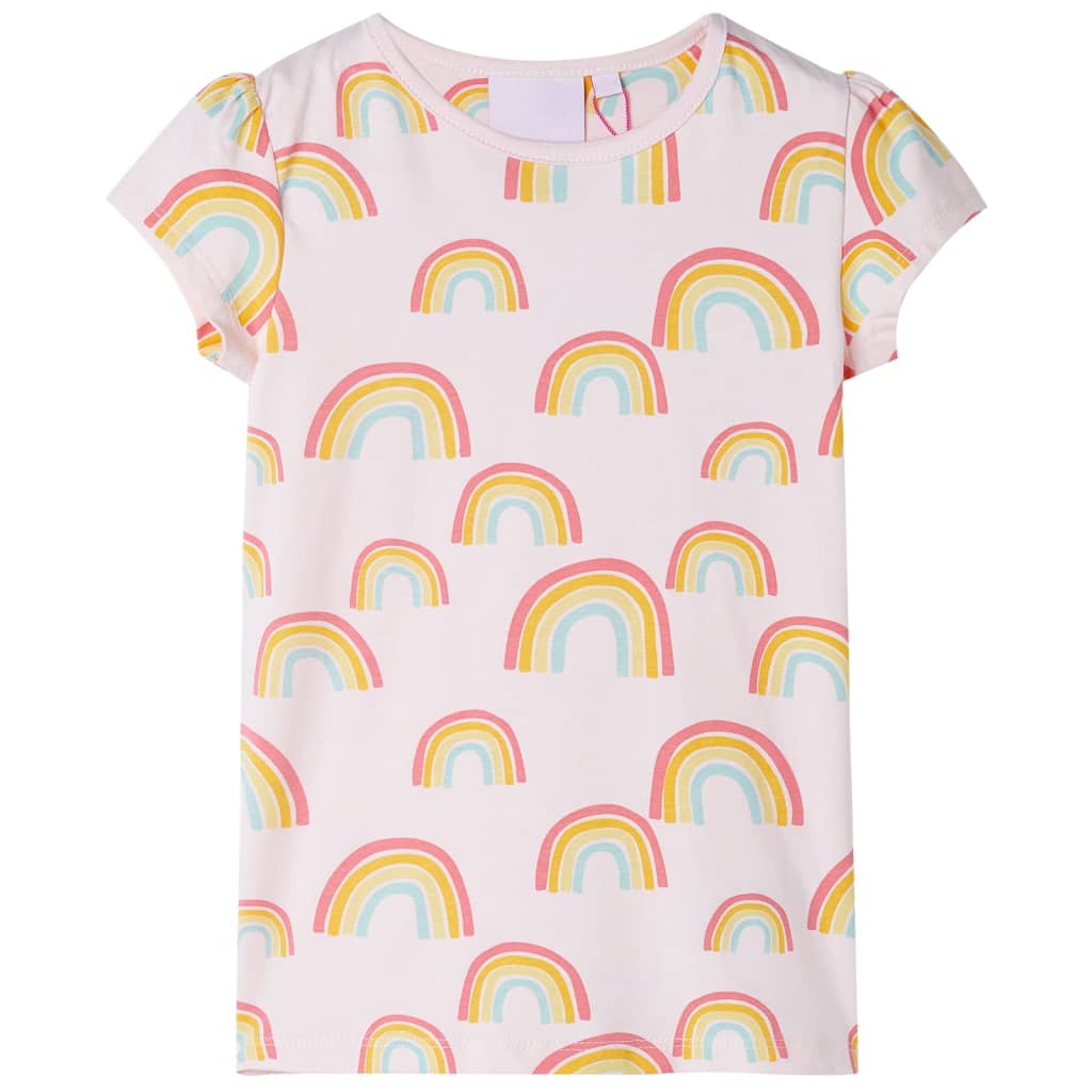 Vidaxl Pyjamas pour enfants avec des manches courtes 140 rose doux