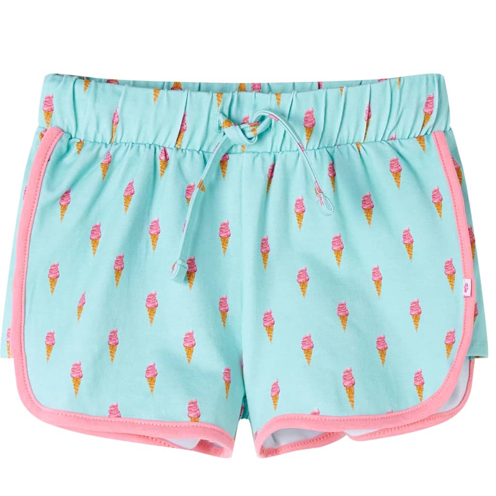 Short pour enfants vidaxl avec Trekoord 128 Light Mint -Colored