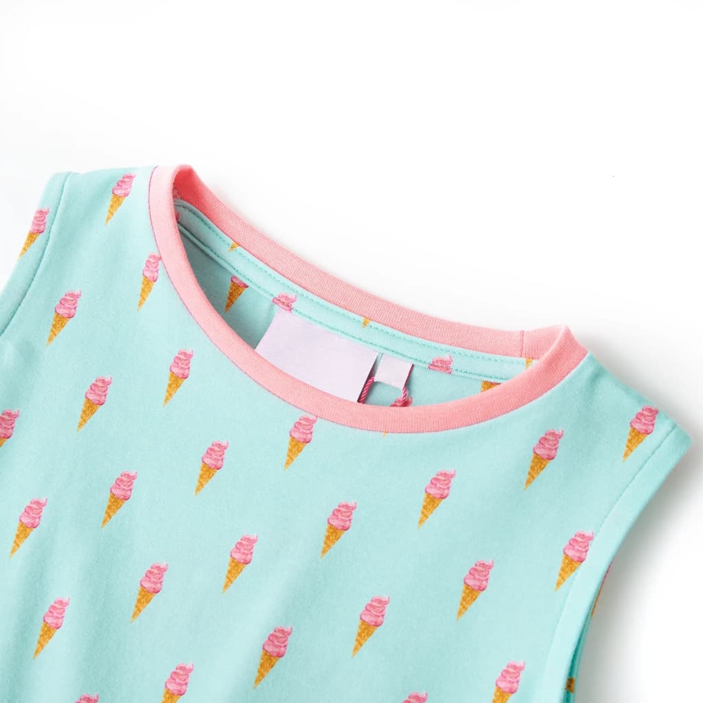Vidaxl Children's Robe avec cordon 92 Light Mint