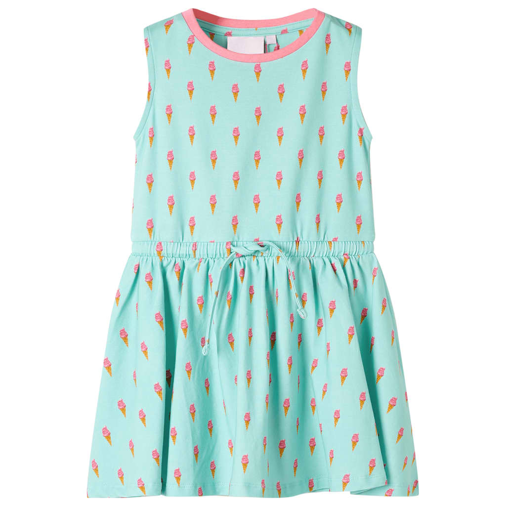 Vidaxl Robe pour enfants avec cordon de cordon 116 Light Mint