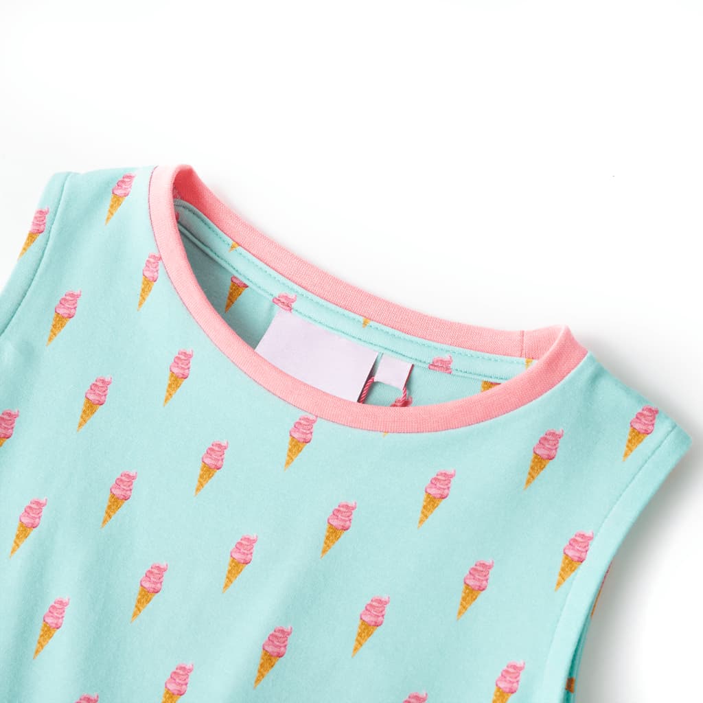 Vidaxl Robe pour enfants avec cordon de cordon 116 Light Mint