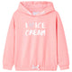 Pull pour enfants vidaxl avec capuche 92 rose vif