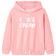 Pull pour enfants vidaxl avec capuche 104 rose vif
