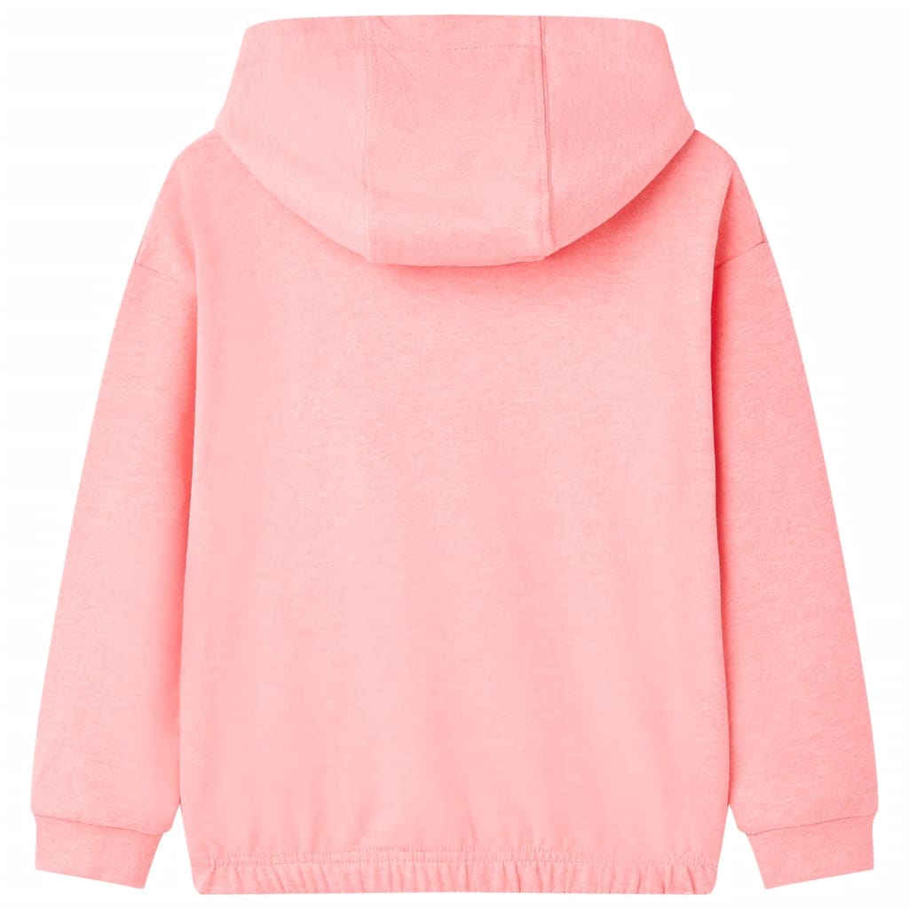 Pull pour enfants Vidaxl avec capuche 140 rose vif