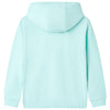Pull pour enfants vidaxl avec capuche 128 bleu de mer clair