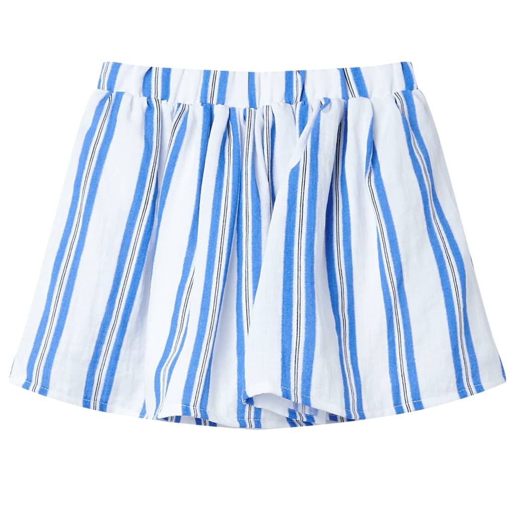 Vidaxl Jupe pour enfants 140 COBALT BLUE ET BLANC