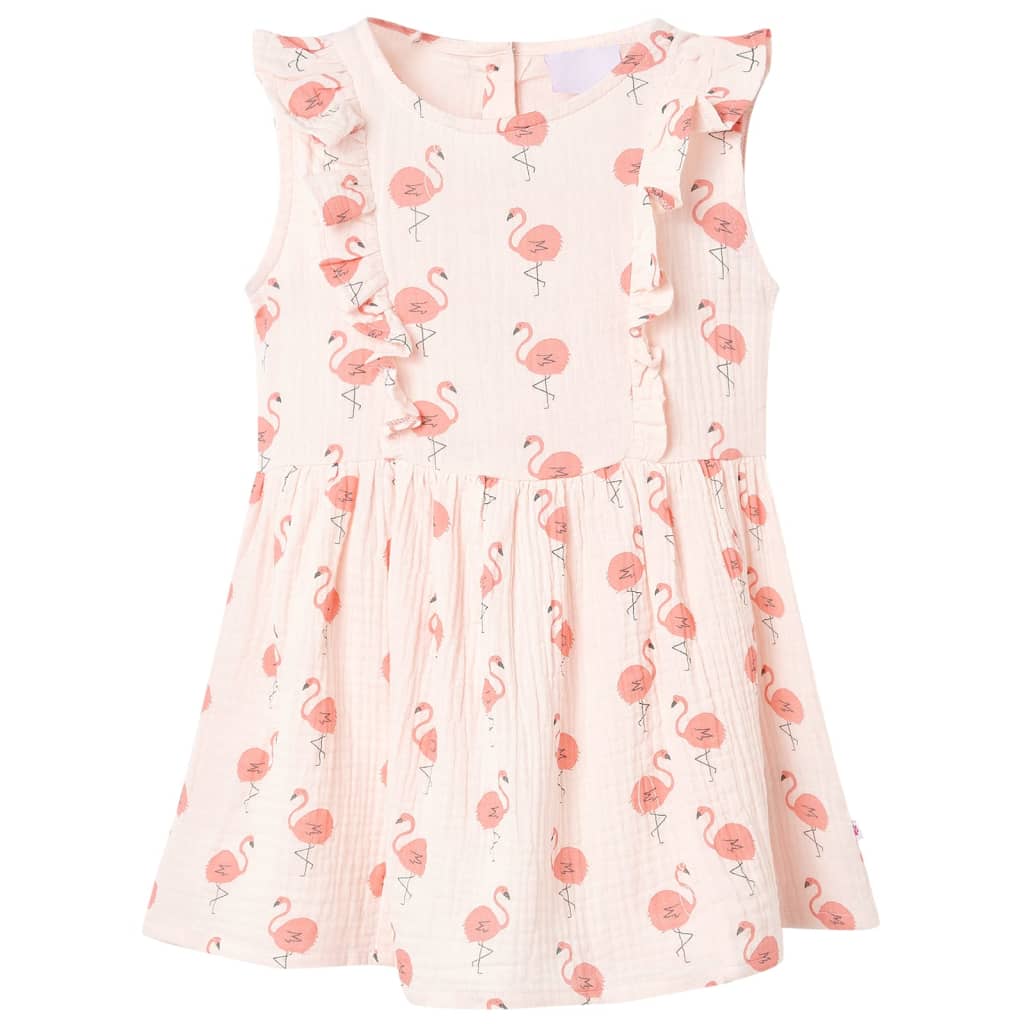 Vidaxl Robe pour enfants avec volants 116 rose doux
