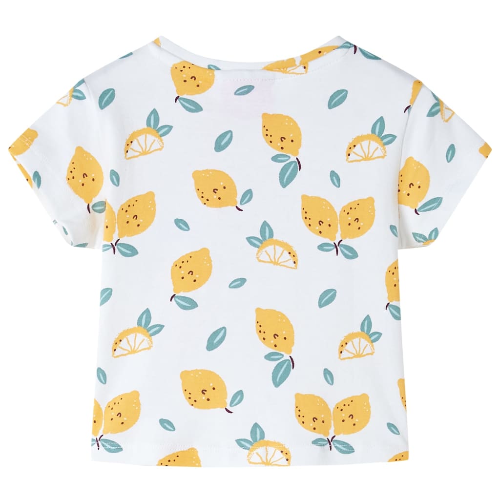 Vidaxl Children's Shirt avec Knoop in de Zoom 104 Ecru