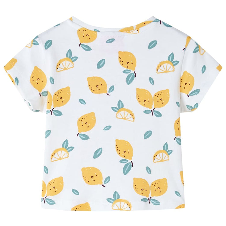 Vidaxl Children's Shirt avec Knoop in de Zoom 104 Ecru