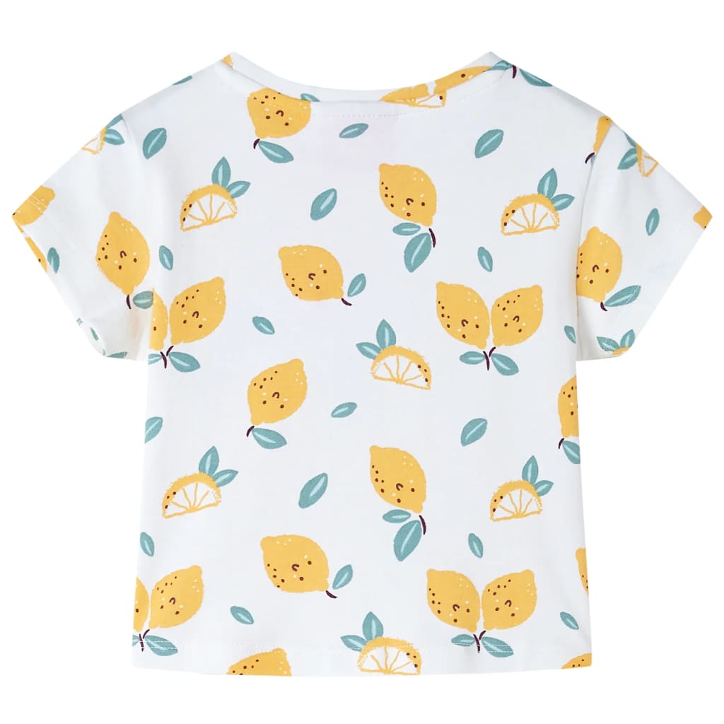 Vidaxl Child's Shirt avec Knoop in de Zoom 116 ECRU