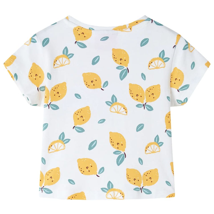 Vidaxl Child's Shirt avec Knoop in de Zoom 116 ECRU