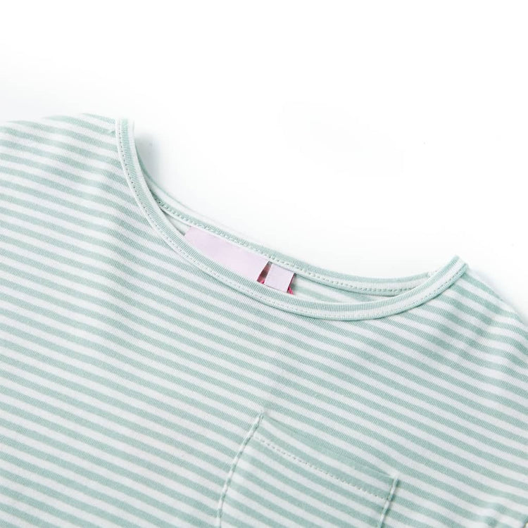 Vidaxl Robe pour enfants avec volants sur les manches 92 colorés à la menthe