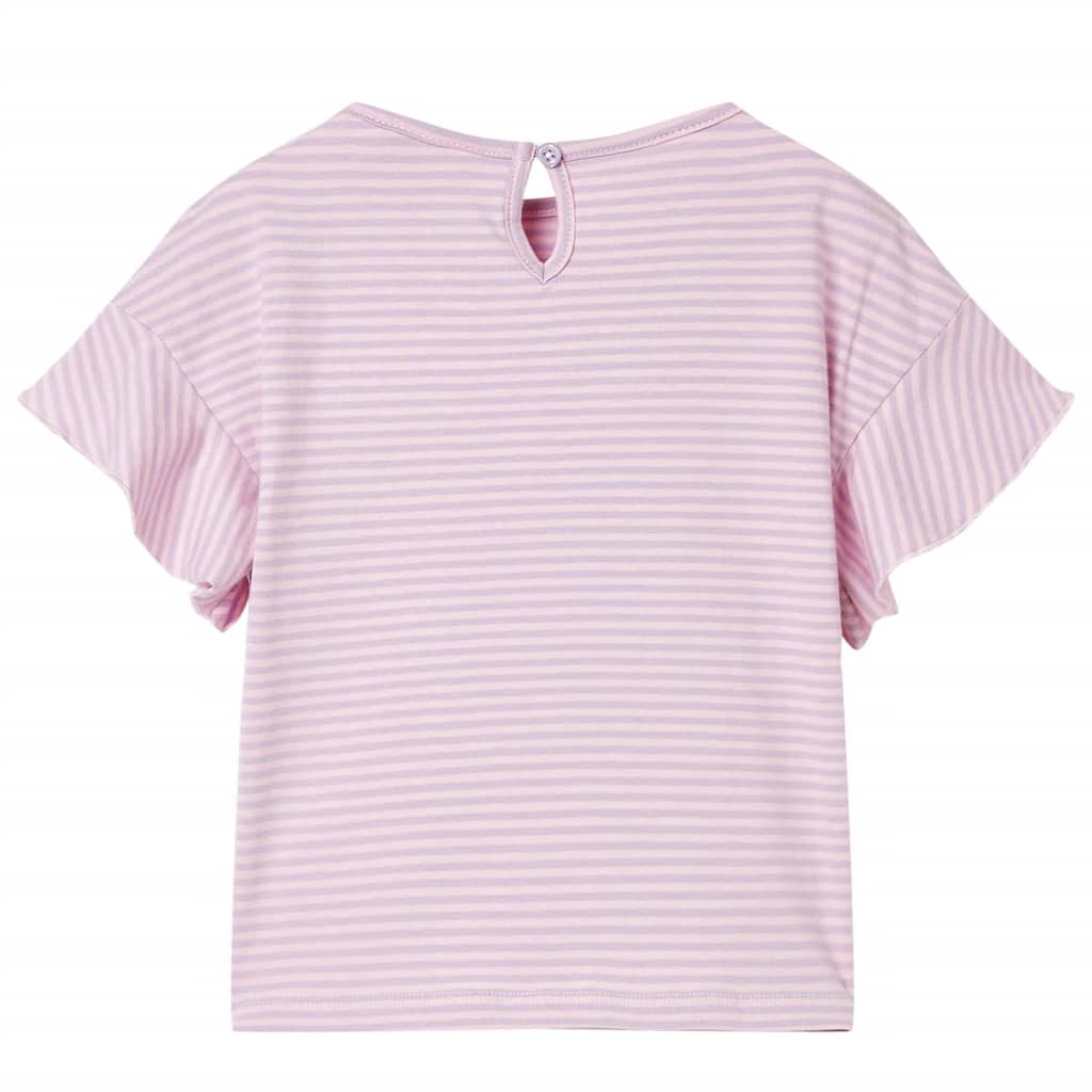 Vidaxl Children's Shirt with Ruffles 116 Lila