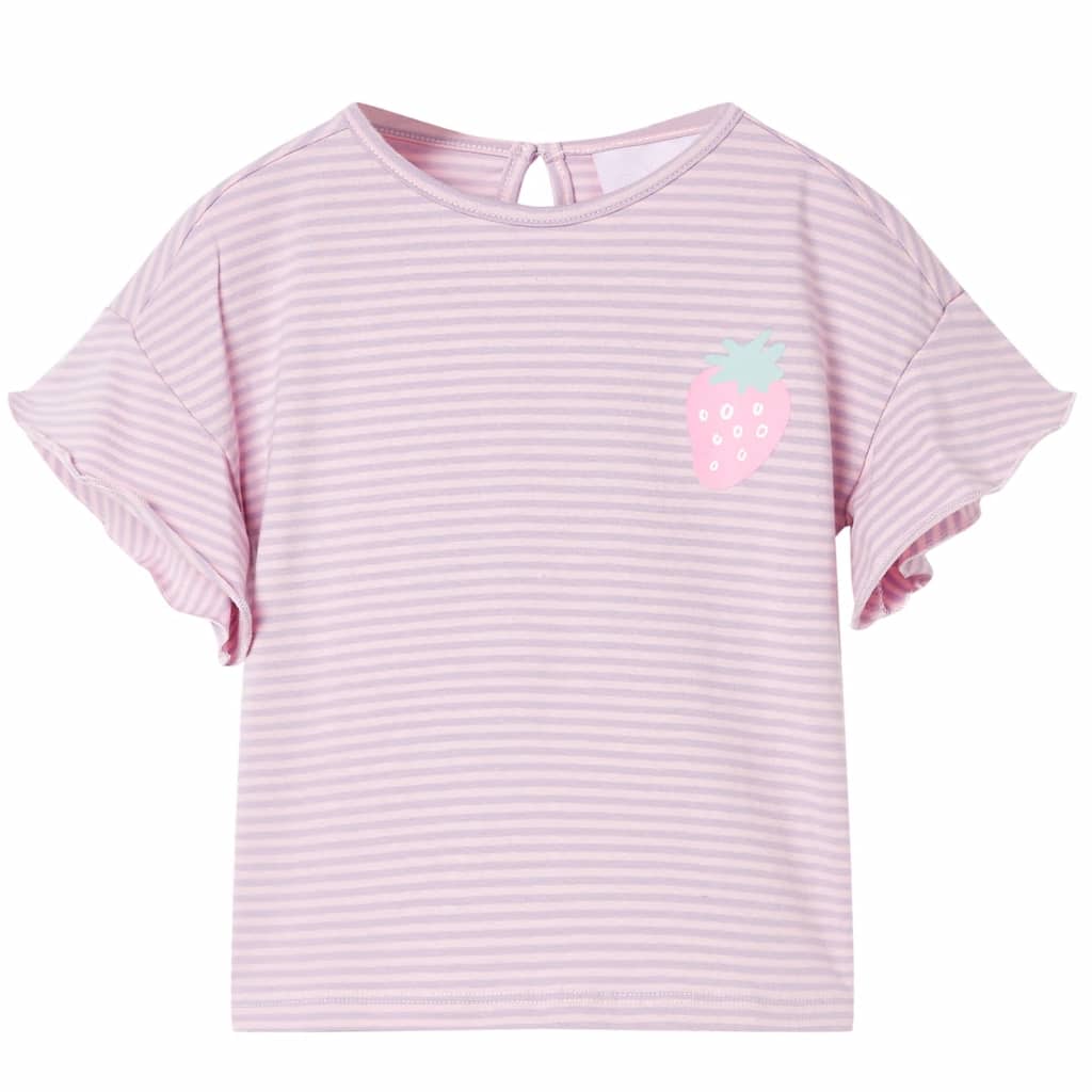 Vidaxl Children's Shirt with Ruffles 128 Lilac