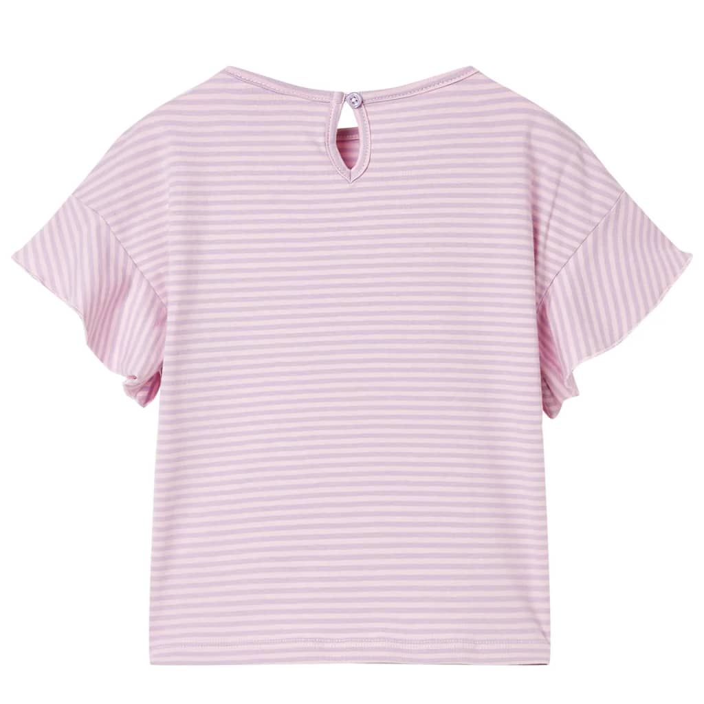 Vidaxl Children's Shirt with Ruffles 128 Lilac