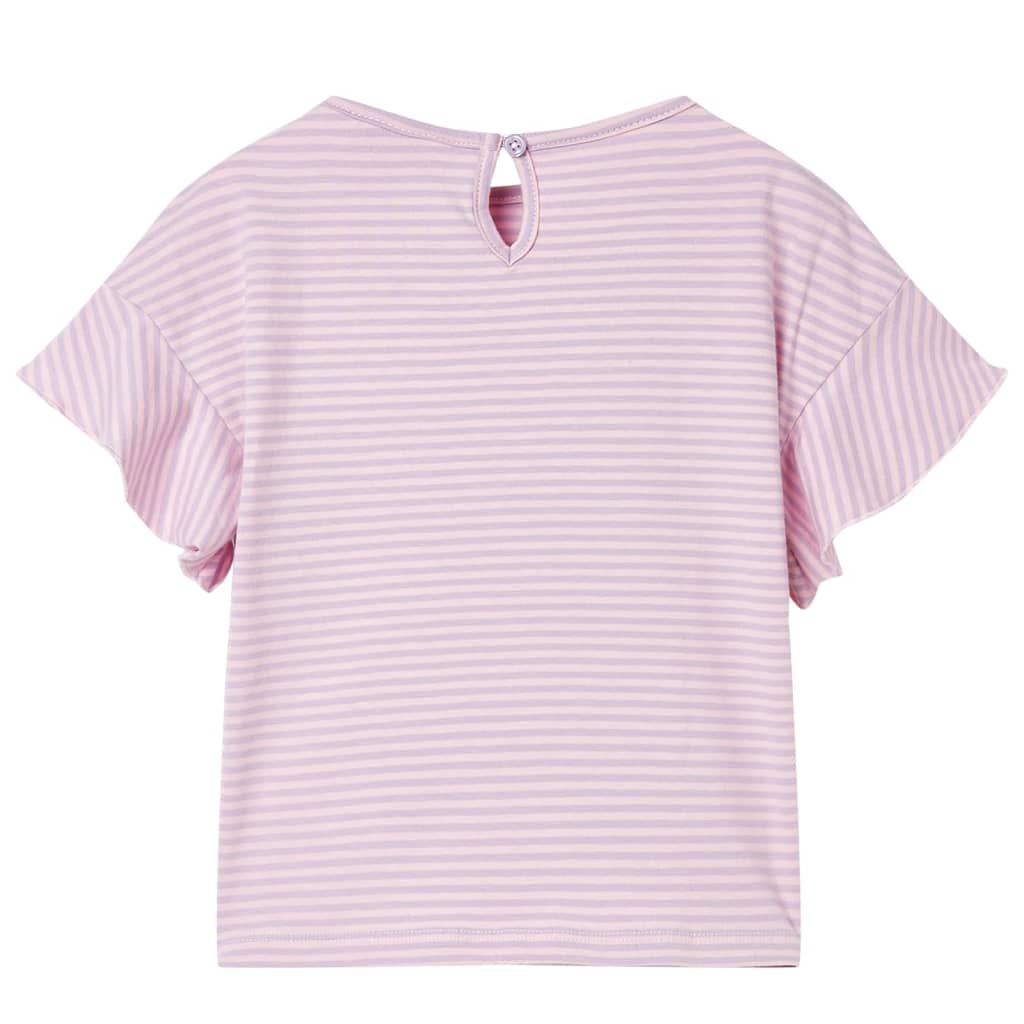 Vidaxl Child's Shirt with Ruffles 140 lilas