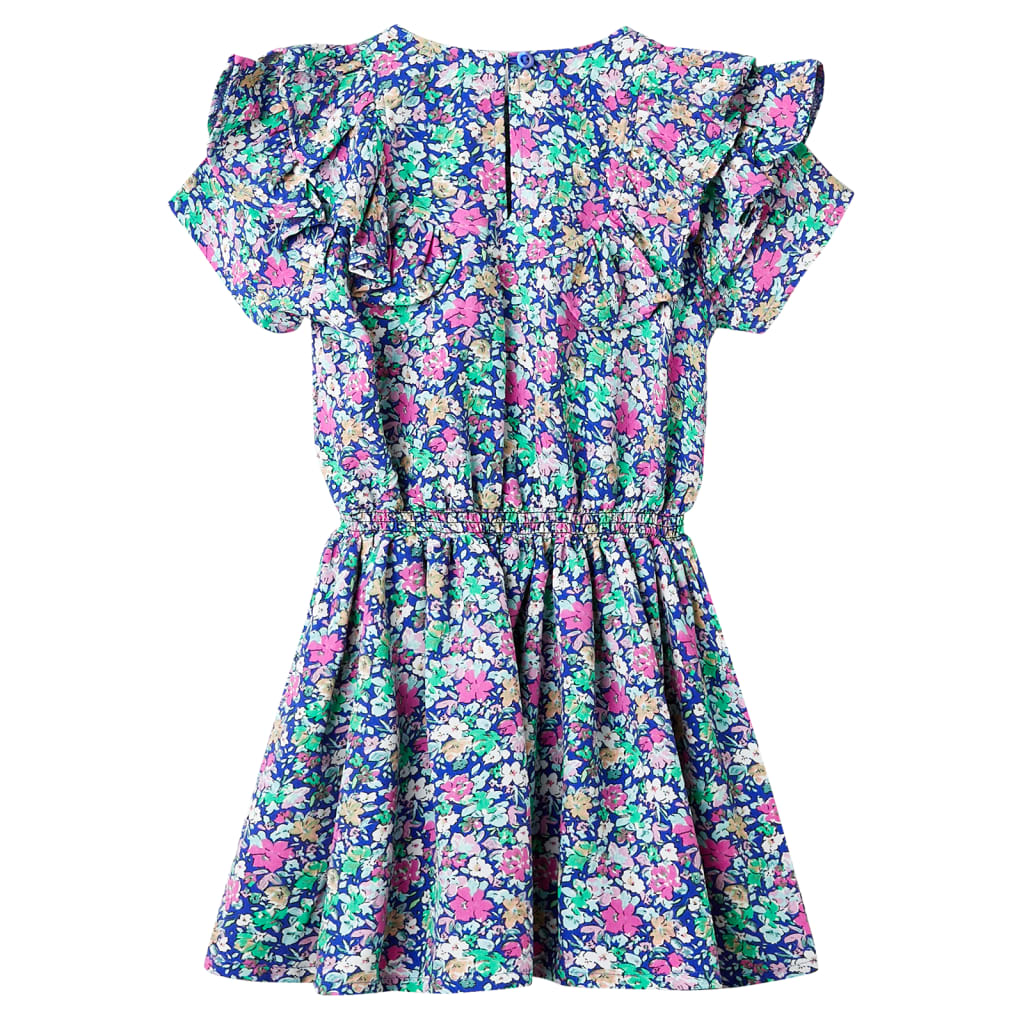 Vidaxl Robe pour enfants avec manches rugueuses 116 Cobalt Bleu