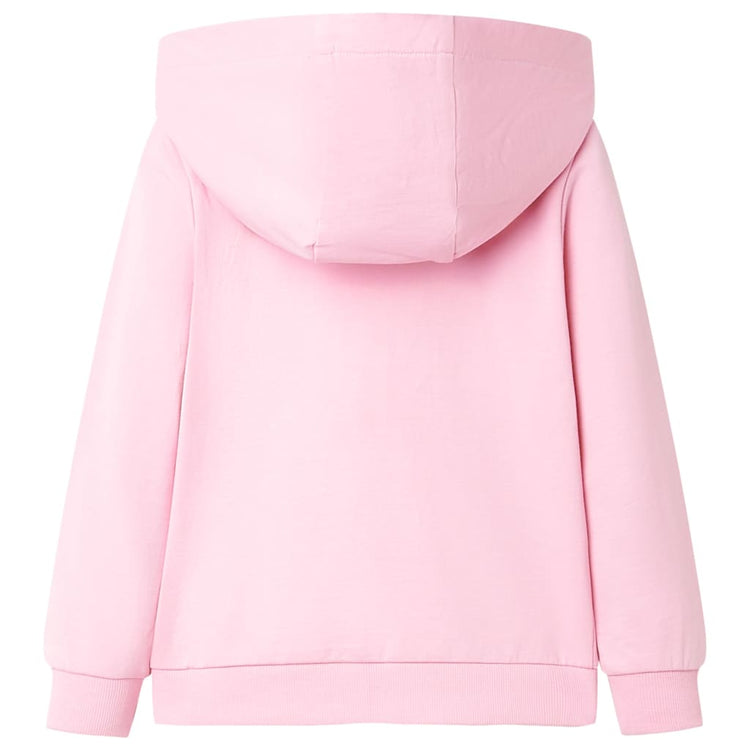 Vidaxl gilet pour enfants avec capuche et fermeture à glissière 104 rose vif