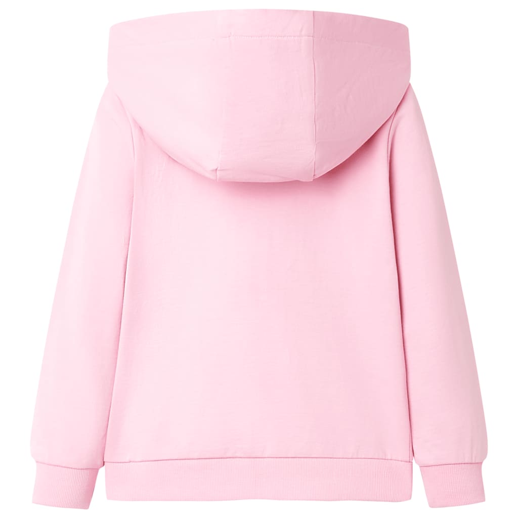 Vidaxl gilet pour enfants avec capuche et rits 128 rose vif