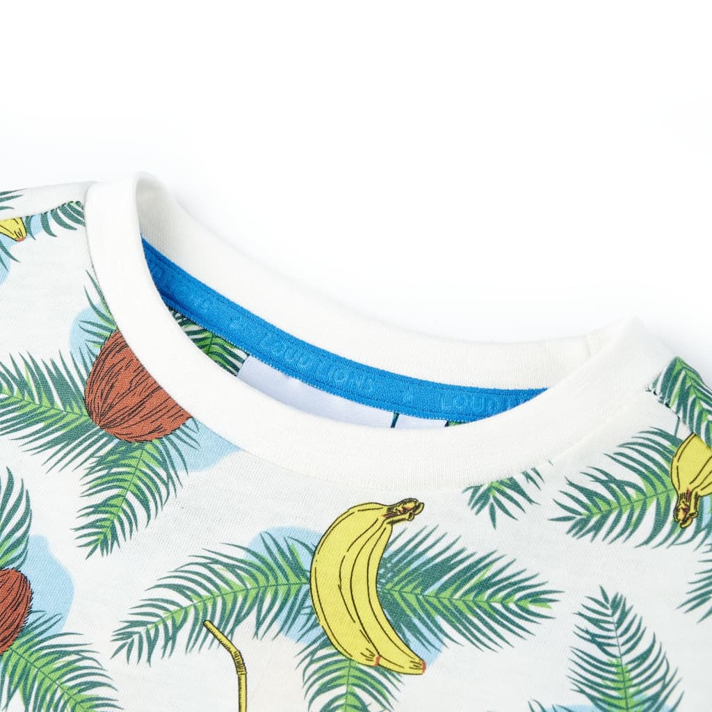 Vidaxl Children's Shirt avec manches courtes 92 multi-colorants