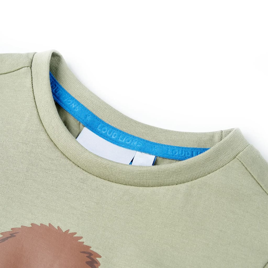 Vidaxl Child's Shirt avec manches courtes 92 Light Kakikientig