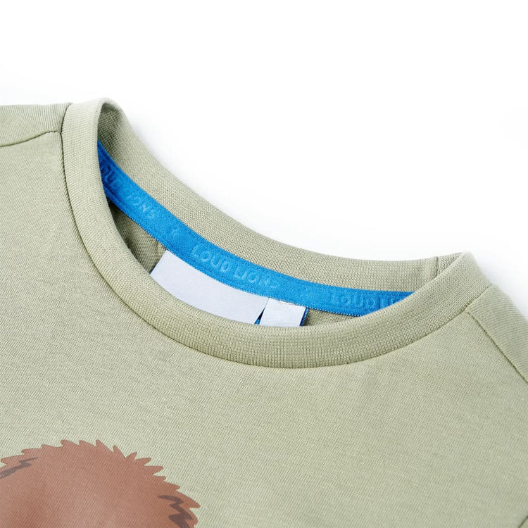 Vidaxl Child's Shirt avec manches courtes 92 Light Kakikientig